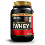 Optimum Nutrition Gold Standard Whey Protein Powder Muscle Building Supplements with Glutamine and Amino Acids, Delicious Strawberry, 30 Servings, 900 g, Packaging May Vary