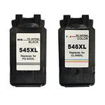 Ink Jungle PG545XL Black & CL546XL Colour Remanufactured Ink Cartridge For Canon PIXMA iP2850 Inkjet Printers