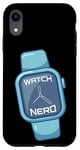 Coque pour iPhone XR Watch Nerd I Horologist Montre Montre Smartwatch