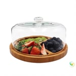 WSJ Pastry storage tray The Store Tried Plates, Home Use Casual Snack Plate Coffee Table Fruit Plate Multifunction Restaurant Cake Serving Plate Dried fruit tasting plate (Size : 26.5 * 26.5 * 14CM)