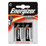 ENERGIZER Batteri C/LR14 Alkaline Power 2-pack - TheMobileStore Batterier/Laddare 