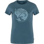 Fjällräven Womens Arctic Fox Print T-shirt (Blå (INDIGO BLUE/534) Medium)