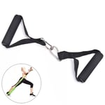 1 Pair Fitness Resistance Bands Tubes Handles For Stretch Exerci Black