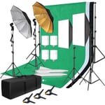 Fotograferingslysningssæt, Softbox-lys, Baggrundsrude, Photo Studio Kit 35