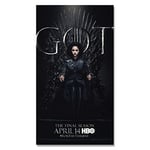 Li han shop Canvas Printing Game Of Thrones Season Drama Poster Role Posters And Prints 2019 Tv Game Wall Art For Bedroom Home Decor Gt548 50X70Cm Without Frame