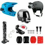 Gopro Helmet Mount Kit. Front / Side 9 in 1 Quick Clip. Suits Gopro + ActionCams