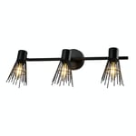 Venture Home Vägglampa Paris 3L Pico Wall Lamp L485*W150*H150 Black 15517-888