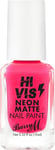 Barry M Cosmetics Hi Vis Neon Matte Nail Paint, Pink Electro