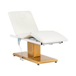 physa Behandlingsbänk elektrisk - 3 motorer 300 W 190 x 65 60 73 cm 200 kg Vit / guld