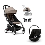 Stokke® YOYO³ 2 i 1 Barnvagn taupe inkl. cybex GOLD Cloud G babyskydd i-Size Magic Black