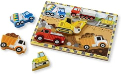 Melissa & Doug CHUNKY WOODEN PUZZLE/JIGSAW CONSTRUCTION Toy/Game