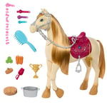 Barbie Toy Horse with Sounds, Music & Accessories, Inspired The Great Horse Chase, Horse Moves, Dances & Blinks Eyes, HXJ42