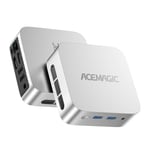 ACEMAGIC Vista V1 Mini PC, Intel Alder Lake-N97(jusqu'à 3,6GHz), 16 Go DDR4 1To Go M.2 SSD Mini Ordinateur de Bureau, W11 Pro/HDMI 4K*2/ WiFi 5/BT4.2 Mini Computer pour la Maison/Bureau/école