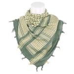 Vanoimports Palestinasjal shemagh salviagrön/gulbrun
