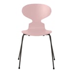 Fritz Hansen - Myran 3101 Pale Rose Färgad Ask/Warm Graphite - Rosa - Matstolar - Metall/Trä