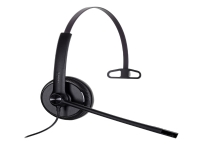 Yealink UH34 Mono Teams - Headset - på örat - kabelansluten - USB - svart