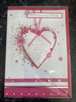 Wife Valentine's Day Card With Love 3d Heart Ribbon Lovely Verse CC