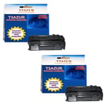 T3AZUR - 2 Toners compatibles type T3AZUR remplace HP CF280X / HP 80X Noir