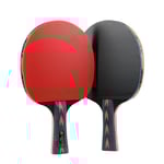 2 stycken kolfiberbordtennisracket med hög elasticitet bordtennisracket bordtennisutrustning