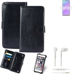 CASE FOR Oppo Reno Lite FAUX LEATHER + EARPHONES PROTECTION WALLET BOOK FLIP MAG