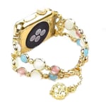 Apple Watch Series 4 44mm luminous pearl wrist band - Gold Guld