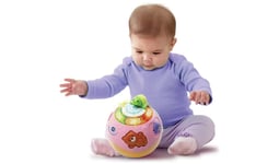 VTech Crawl and Learn Ball Built-In Motor Activates To Make The Ball Roll - Pink