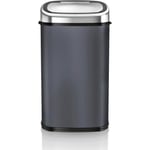 Tower T80902 Automatisk Soptunna - Soptunna med Sensor och Automatisk Mjuk Stängning, Manuell Kontroll - Kolfärg