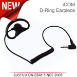 ICOM D-Ring Earpiece for ICOM Handhelds│3.5mm Jack RX Only