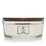 WoodWick Scented Candle, Linen Ellipse Candle, with Crackling Wick, Burn Time: Up to 50 Hours, Scented Candles Gifts for Women
