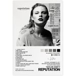 Pop-sångare Canvas Poster för Taylor Swift för rumsestetik Canvas Väggkonst Sovrum Reputation Reputation Reputation 30*40cm