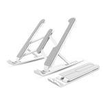 Yiize Laptop Stand for Desk,Laptop Riser,Portable Laptop Stand,Foldable Lift Tablet Stand,Adjustable Ventilation Heat Dissipation Stand,Widely Compatible with Laptops and Tablets (white)