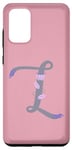 Galaxy S20+ Pink Elegant Lavender Letter L with Floral and Accents Case