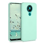 kwmobile TPU Case Compatible with Nokia 3.4 - Case Soft Slim Smooth Flexible Protective Phone Cover - Mint Matte