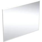 Geberit Option Plus Square spegel med belysning, dimbar, imfri, 90x70 cm, aluminium