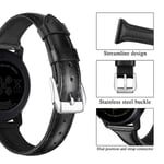 Hama Fit Watch 4900 Smalt armband i äkta läder, svart