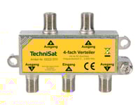 Technisat - Antennsplitter - F-Kontakt Till F-Kontakt - Skärmad - Silver