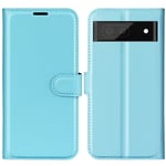Google Pixel 7 PU Wallet Case Light Blue
