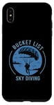 Coque pour iPhone XS Max Sky Diving Extreme Sport Parachute Parachutiste Parachutiste Parachutiste