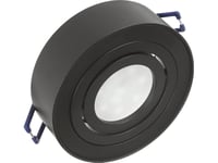 Maclean Takspotlight, För Ljuskällor Mr16/Gu10, Svart Färg, 94X32mm, Rund, Aluminium, Mce462 B