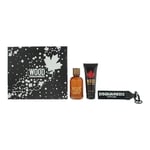 Dsquared2 Wood 3 Piece Gift Set For Men