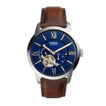 Fossil Men Townsman Automatic Brown Leather Watch
