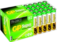 GP Batteries Super Alkaline AAA, Engångsbatteri, AAA, Alkalisk, 1,5 V, 40 styck, Multifärg