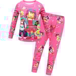 5-10 år barn pojkar flickor Roblox pyjamas set sovkläder outfit nattkläder set gåvor Rose Red 7-8Years