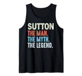 Sutton The Legend Name Personalized Cute Idea Men Vintage Tank Top