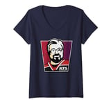 Womens Kevin Smith Remix KFS Logo Meme KFC Parody FCK Lol Geek Fan V-Neck T-Shirt