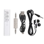 BT 4.1 Version Adapter Clip-on Receiver With Headset Earphones(white) HEN