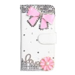Mobile Phone Cases/Covers, Rhinestone Pattern Horizontal Flip Leather Case with Holder & Card Slots & Wallet & Lanyard For iPhone XS/X (Size : Eda00084503b)