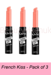 NYX Turnt Up Lipstick 11 French Kiss Colour Lips X3 PACK OF 3