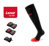 Lenz värmestrumpor stlk 35-38 - Paket Heat Sock 6.1 Toe Cap Merino Compression + Lithium pack rcB 1200 batteripack (med Bluetooth och App-styrning)