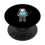 Astronaute bleu Spaceman Gamer & Galaxy Space Lover PopSockets PopGrip Interchangeable
